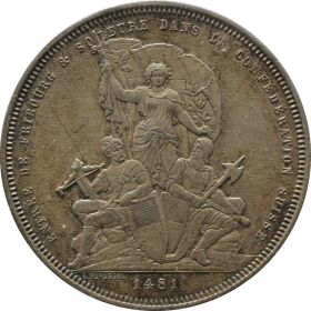 5 frankow 1881 szwajcaria b